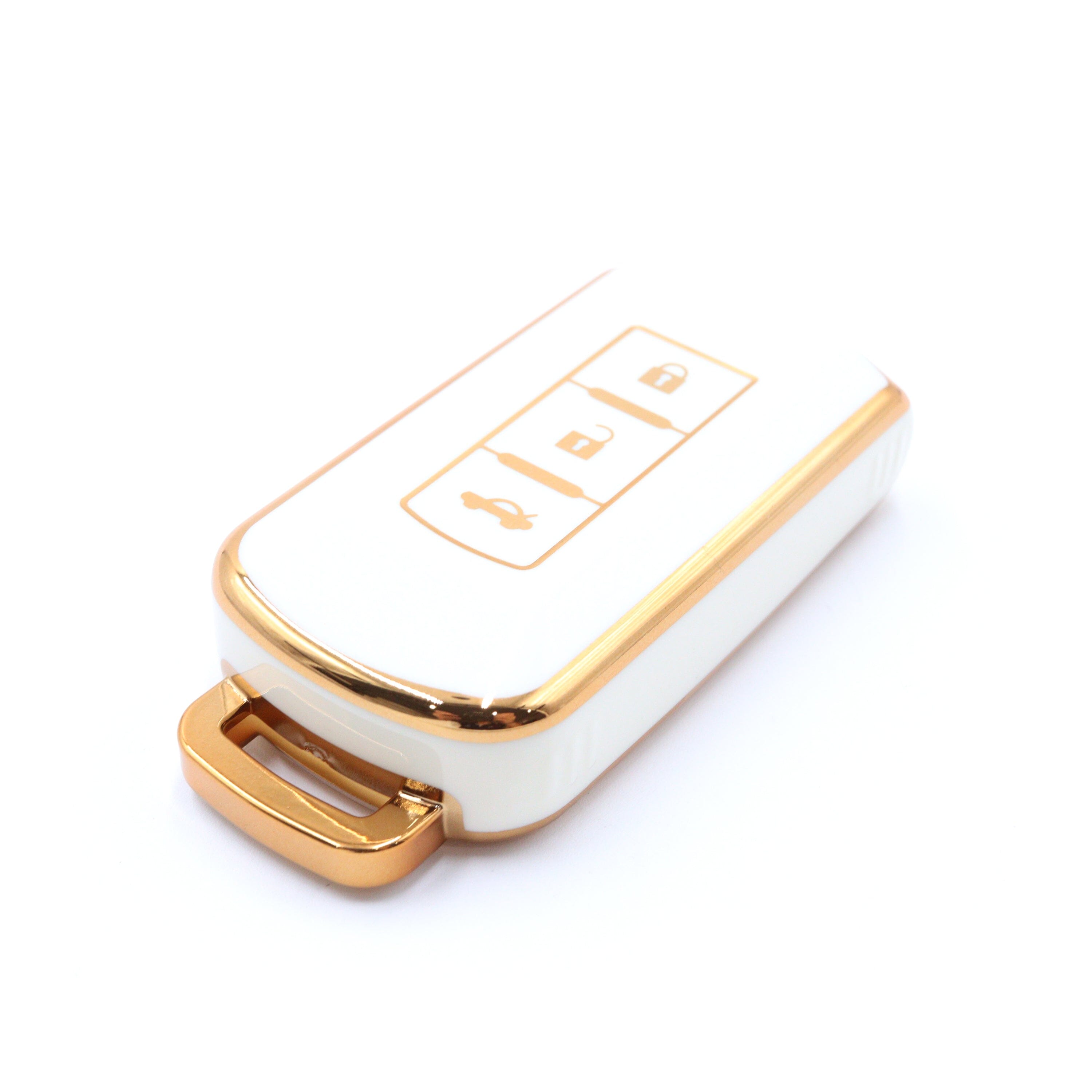 3 Button White Car Key Cover To Suit Mitsubishi Outlander | Remote Pro
